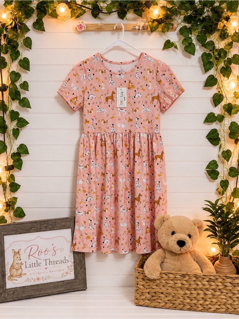 Pete+Lucy “Playful Paws” Girls Dress - Size: 10/12
